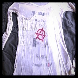 Long sleeve literature noir tee